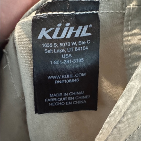 Kuhl Splash Roll-Up Pant Light Khaki Size 10 - Picture 8 of 12